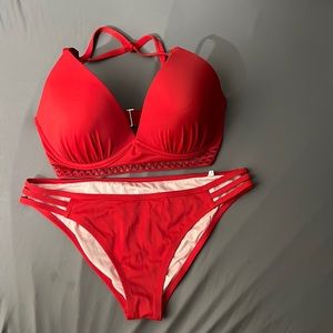 Sexy red bikini